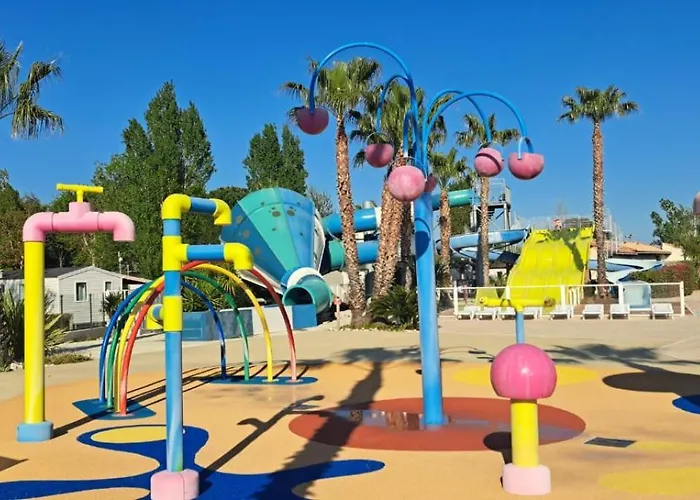 캠프장 Carabasse Dream - Village Familles - Proche - Parc Aquatique & Animations - Wifi & Terrasse - *
